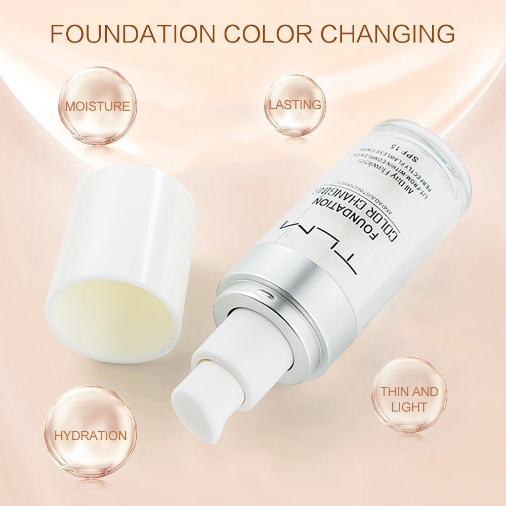 TLM Liquid Oil Control Color Adjusting Foundation Cream Face Foundation Exquisite Girl Makeup Store