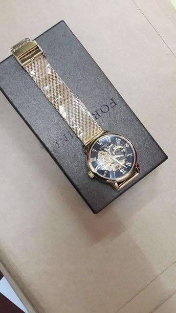 Transparent Case 3D Logo Engraving Men’s Mechanical Watch Mechanical Watches GMT