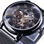 Transparent Case 3D Logo Engraving Men’s Mechanical Watch Mechanical Watches GMT Black