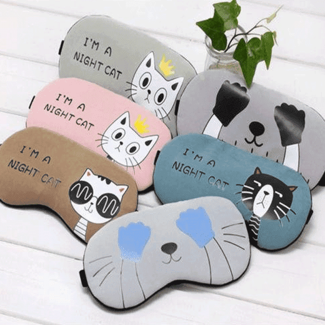 Travel Shade Relax Sleeping Soft Padded Eye Mask Skin Care Products Face Skin Care Tools Ubeauty cute Store