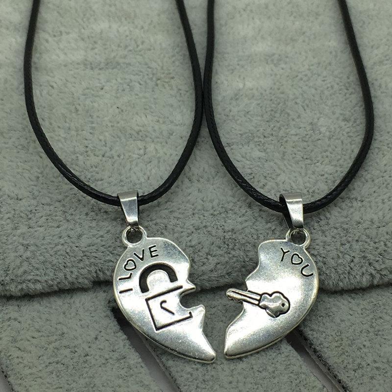 Two Pieces Heart Paired Necklace Pendant Necklaces THZY Store