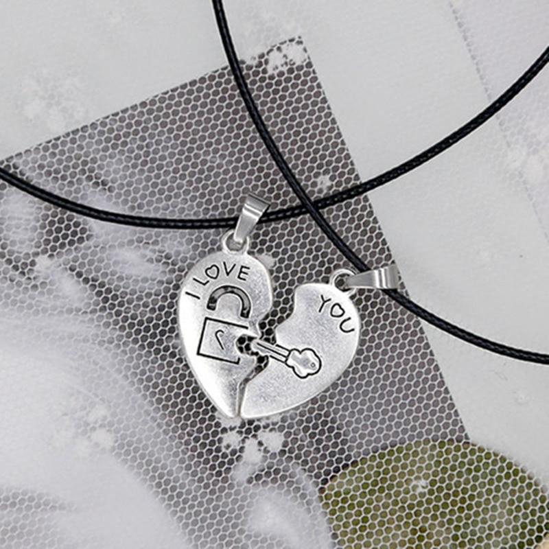Two Pieces Heart Paired Necklace Pendant Necklaces THZY Store