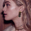 Uneven Metal Round Earrings Drop Earrings xiyanike Official Store