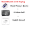 Upper Arm Automatic Digital Blood Pressure Monitor Blood Pressure JZK Life House Store BlueEN-22-48-NoPlug