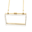 Versatile Acrylic Transparent Chain Box Clutch Bag for Women Clutches Gnirue Store Golden Transparent
