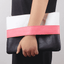 Versatile Candy Color Patchwork Leather Clutch Bag for Women Clutches DBFashion Store Red (30cm<Max Length<50cm)