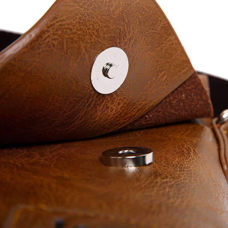 Versatile Casual Leather Single Strap Crossbody bag for Men Crossbody Bags jeep buluo Qriginal Store