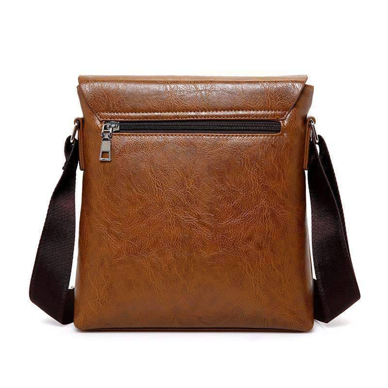 Versatile Casual Leather Single Strap Crossbody bag for Men Crossbody Bags jeep buluo Qriginal Store