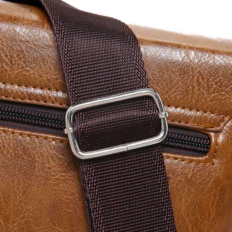 Versatile Casual Leather Single Strap Crossbody bag for Men Crossbody Bags jeep buluo Qriginal Store