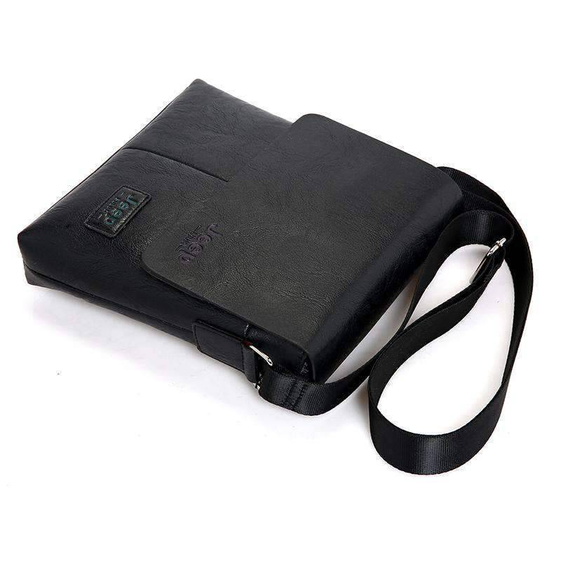 Versatile Casual Leather Single Strap Crossbody bag for Men Crossbody Bags jeep buluo Qriginal Store Small Black