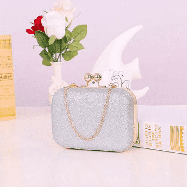 Versatile Chain Shoulder Leather Clutch Bag for Women Clutches Ant book Store clip sliver