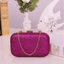 Versatile Chain Shoulder Leather Clutch Bag for Women Clutches Ant book Store dark purple
