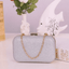 Versatile Chain Shoulder Leather Clutch Bag for Women Clutches Ant book Store sliver