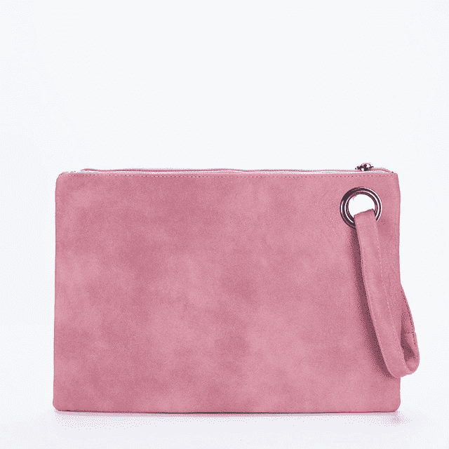 Versatile Envelope Shaped Leather Clutch Bag for Women Clutches HuiHan Trading Co.,Ltd. Store lightpink (30cm<Max Length<50cm)