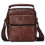 Versatile Genuine Leather Shoulder Crossbody Bags for Men Crossbody Bags FUZHINIAO Official Store Brown Mini(Max Length<20cm)