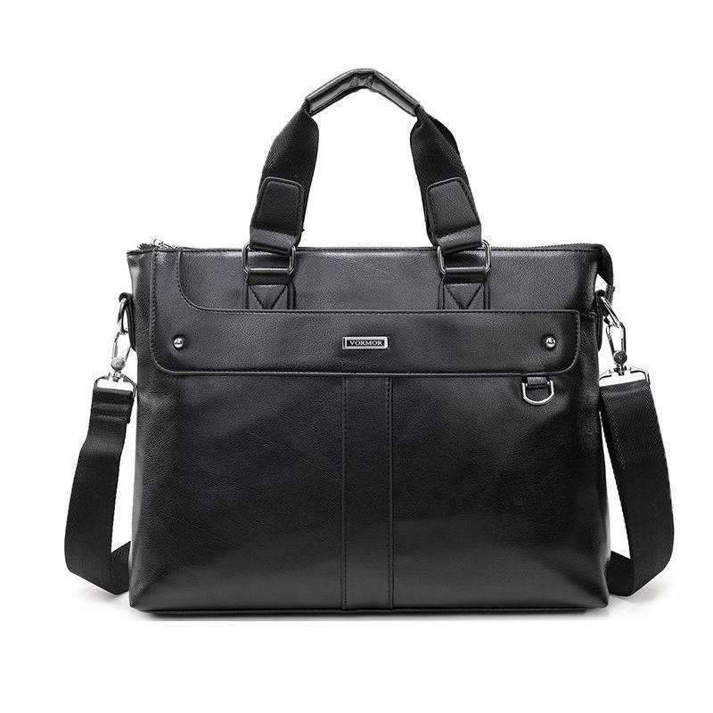Versatile High Quality Oxford Leather Crossbody Bag for Men Crossbody Bags VORMOR Official Store Black