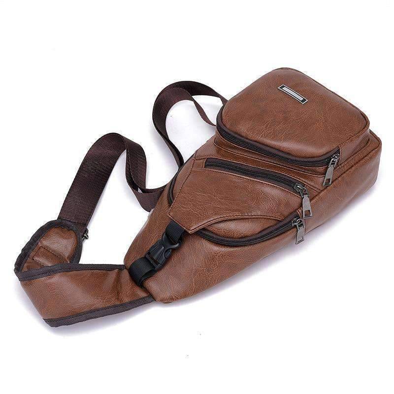 Versatile Leather Fashioned Oxford Soft Crossbody Bag for Men and Women Crossbody Bags runningtiger Schoolbag Store