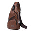 Versatile Leather Fashioned Oxford Soft Crossbody Bag for Men and Women Crossbody Bags runningtiger Schoolbag Store DYZ888 Coffee