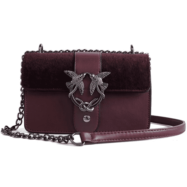 Versatile Leopard Designed Leather Shoulder Bag for Women Shoulder Bags Elegent Handbag Store Burgundy
