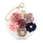 Versatile Round Flower Crafted Leather Clutch Bag for Women Clutches Milisente Store White