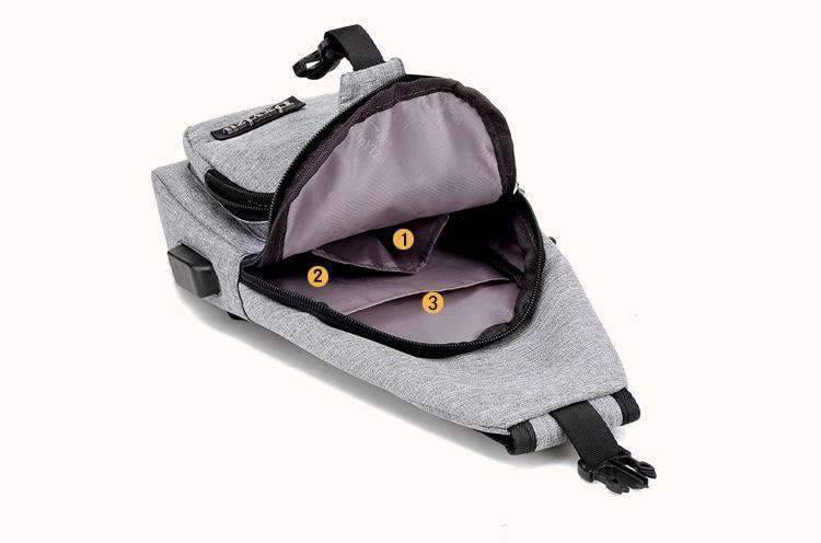 Versatile Sling Shoulder Nylon Solid Crossbody Bag for Men and Women Crossbody Bags Cooperate Happily Store