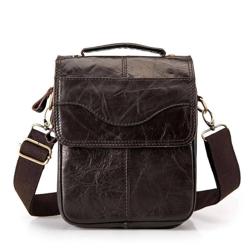Vintage Genuine Leather Shoulder Crossbody Bag for Men Crossbody Bags GuangZhou CoolCow Leather Industry CO.,LTD