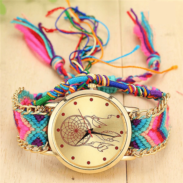 Vintage Handmade Women Friendship Dreamcatcher Watch Women's Watches Qstar Watch Store 1