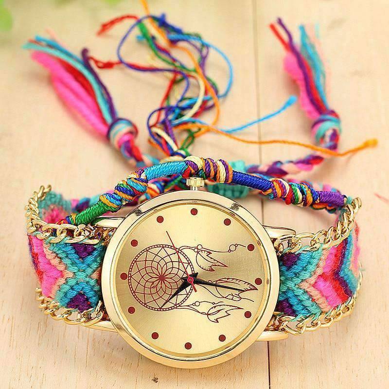 Vintage Handmade Women Friendship Dreamcatcher Watch Women's Watches Qstar Watch Store
