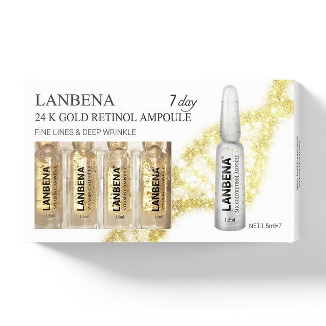 Vitamin C Ampoule Serum Serum LANBENA Official Store 24K Gold Retinol