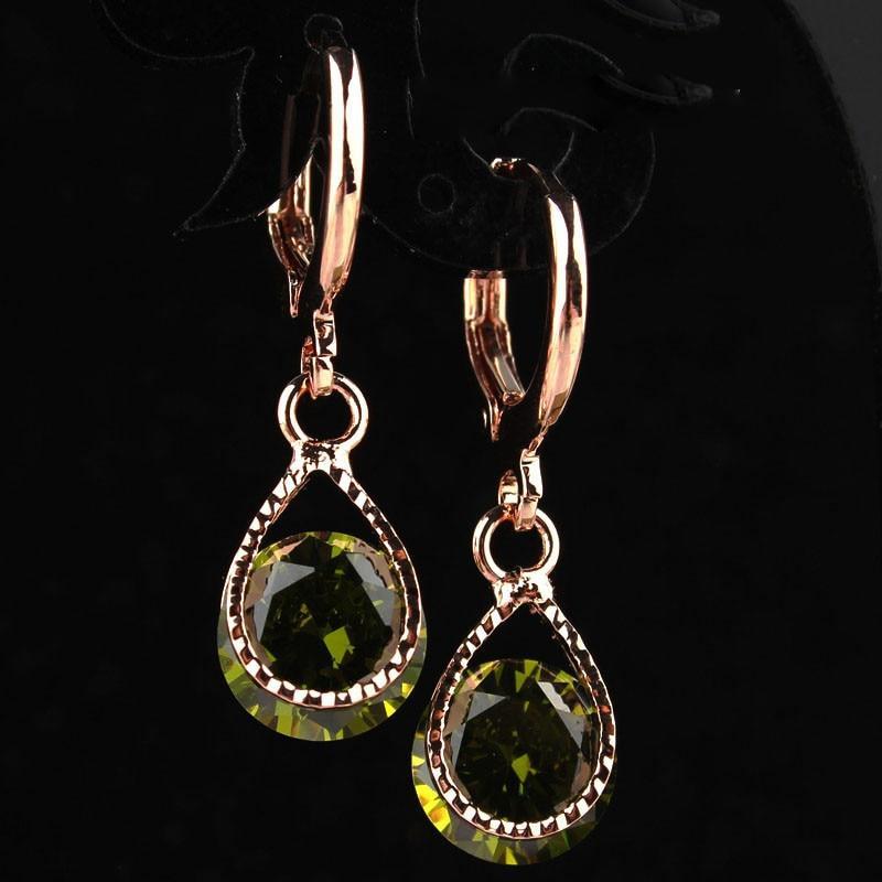 Water Drop CZ Crystal Earrings Drop Earrings GUVIVI Official Store