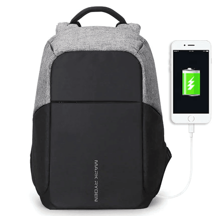 Water-repellent Nylon Laptop Backpack for Teenager Backpacks MARK RYDEN Official Store Contrast Color USB 15inches