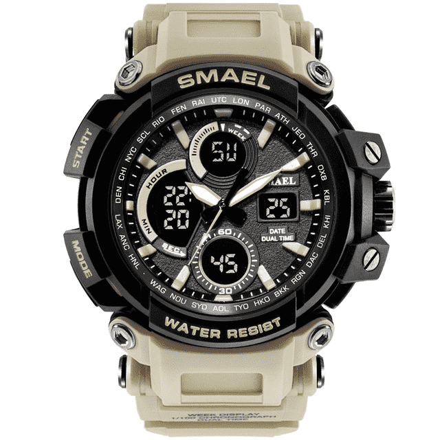 Water Resistant LED Display Digital Sports Watch For Men Sports Watches SMAEL Official Store Kahqi