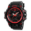 Waterproof Calendar Chronograph Dual Display Wristwatches Sports Watches Skmei OfficialFlagship Store Red