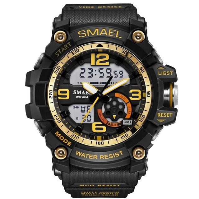 Waterproof Large Dial Sports Watch Sports Watches whatch Store BK GLD