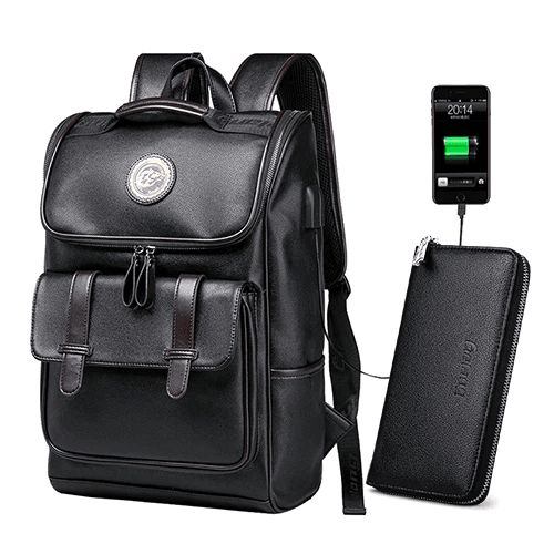 Waterproof Leather School Backpack Backpacks LIELANG Official Store 1032 Backpack Wallet