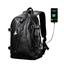 Waterproof Leather School Backpack Backpacks LIELANG Official Store LN6021-5 Black