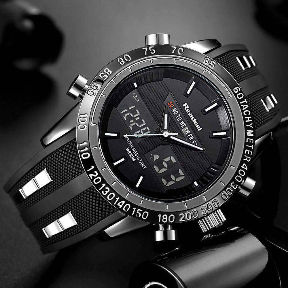 Waterproof LED Digital Military Quartz Watch For Men Quartz Watches Readeel factory Store