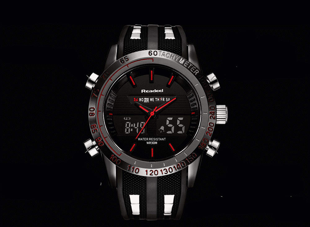 Waterproof LED Digital Military Quartz Watch For Men Quartz Watches Readeel factory Store