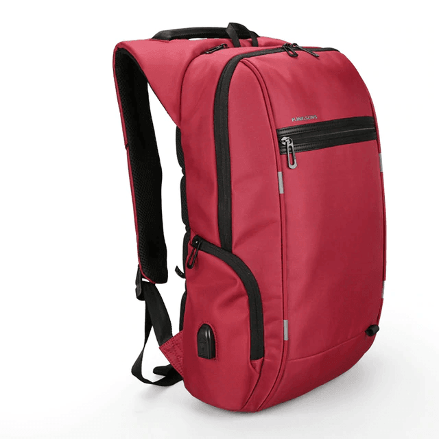 Waterproof Nylon Laptop Backpack Backpacks Kingsons official store Model B Red 13 Inch