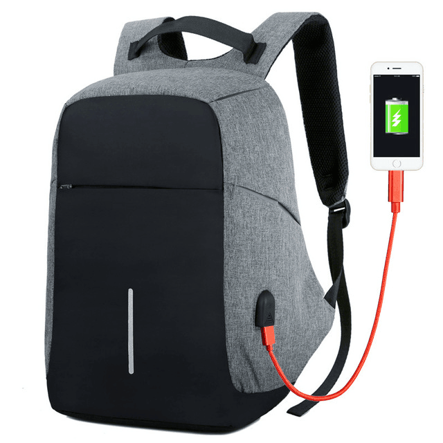 Waterproof Oxford Polyester Laptop Backpack for Women Backpacks BAIBU Global Store Gray