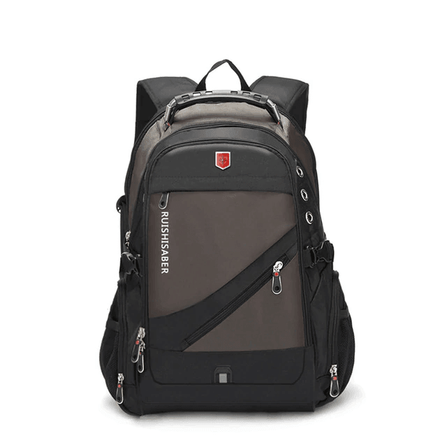 Waterproof Oxford Swiss Laptop Backpack Backpacks RUISHISABER Speciality Store Brown 17 Inches