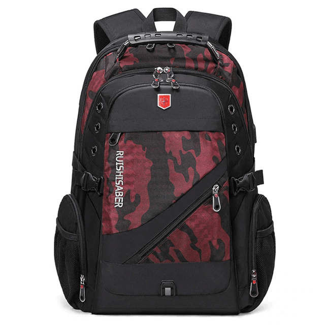 Waterproof Oxford Swiss Laptop Backpack Backpacks RUISHISABER Speciality Store Camouflage red 17 Inches