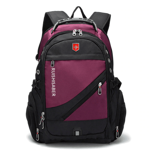 Waterproof Oxford Swiss Laptop Backpack Backpacks RUISHISABER Speciality Store Purple 17 Inches
