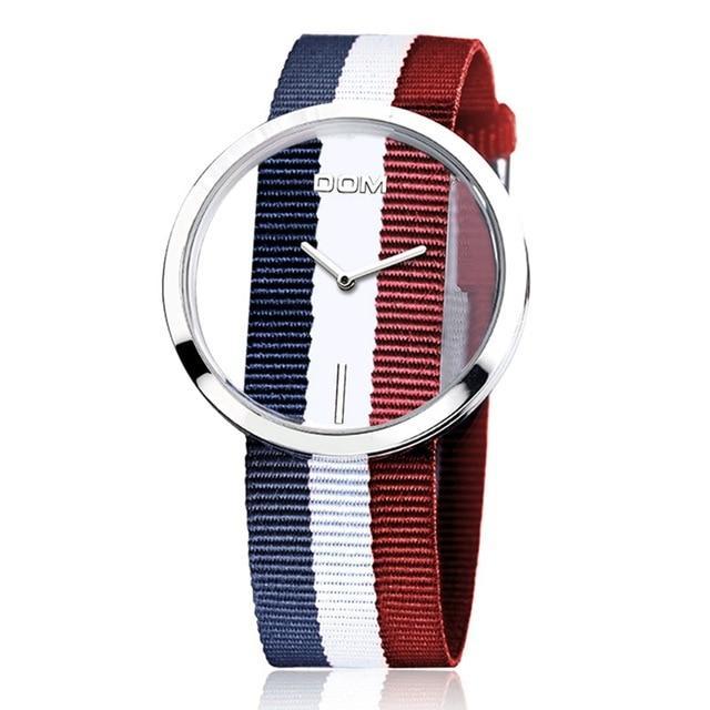 Waterproof Quartz Leather Strap Sport Watch Women's Watches DOM Official Store LP-205L-7M4