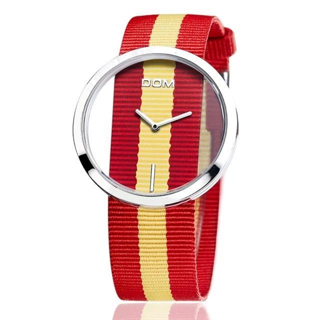 Waterproof Quartz Leather Strap Sport Watch Women's Watches DOM Official Store LP-205L-9M4