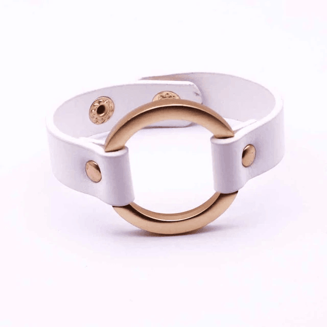 Wide Leather Bracelet for Women with V Word Design Cuff Bracelets D&D Official Store 1