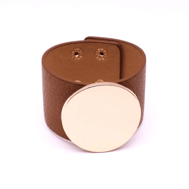Wide Leather Bracelet for Women with V Word Design Cuff Bracelets D&D Official Store 16