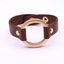 Wide Leather Bracelet for Women with V Word Design Cuff Bracelets D&D Official Store 3