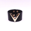 Wide Leather Bracelet for Women with V Word Design Cuff Bracelets D&D Official Store 6