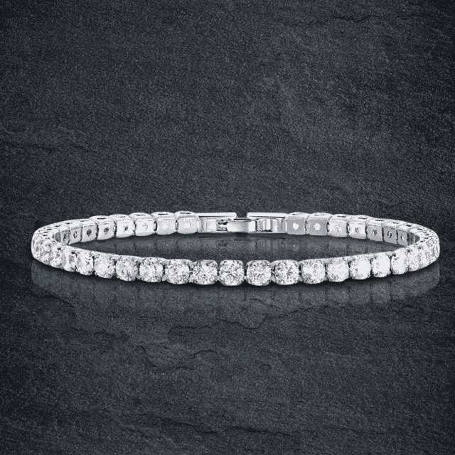 Womens Colorful Zirconia Cube Sleek Tennis Strand Bracelet Strand Bracelets UMODE Official Store
